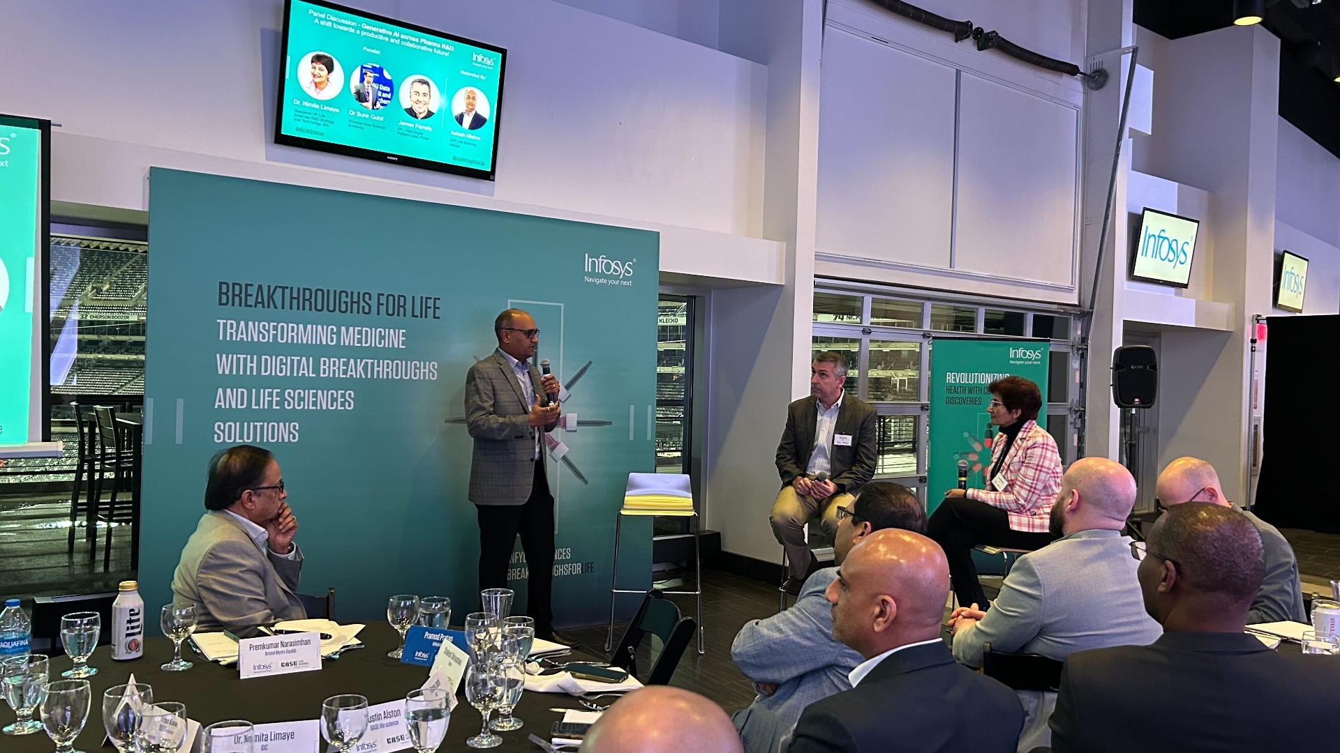Panel speaker at roundtable